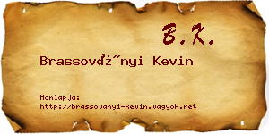 Brassoványi Kevin névjegykártya